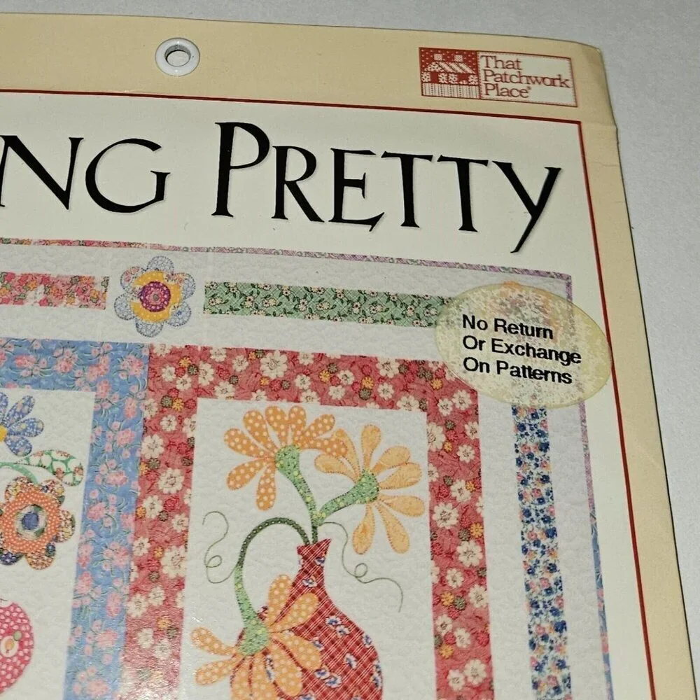 NOS Sitting Pretty Quilt Pattern Cynthia Tomaszewski Floral Tulip Daisy SEALED